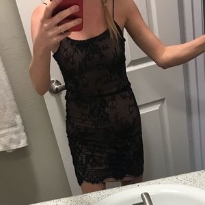 Black Lacey Cocktail Dress